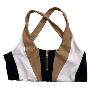 KW Cleo Harper Colorblock Zip Sports Bra
